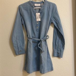 Toddler Shirt-dress with Tie Waist